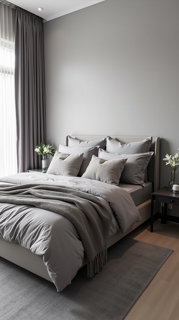 layered gray bedding textures