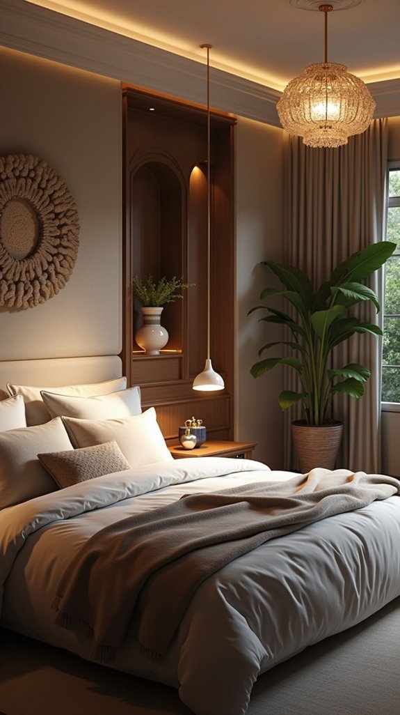 layered lighting for coziness