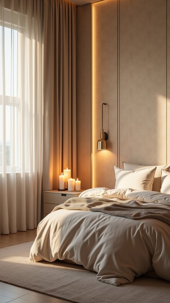 layered lighting for tranquility