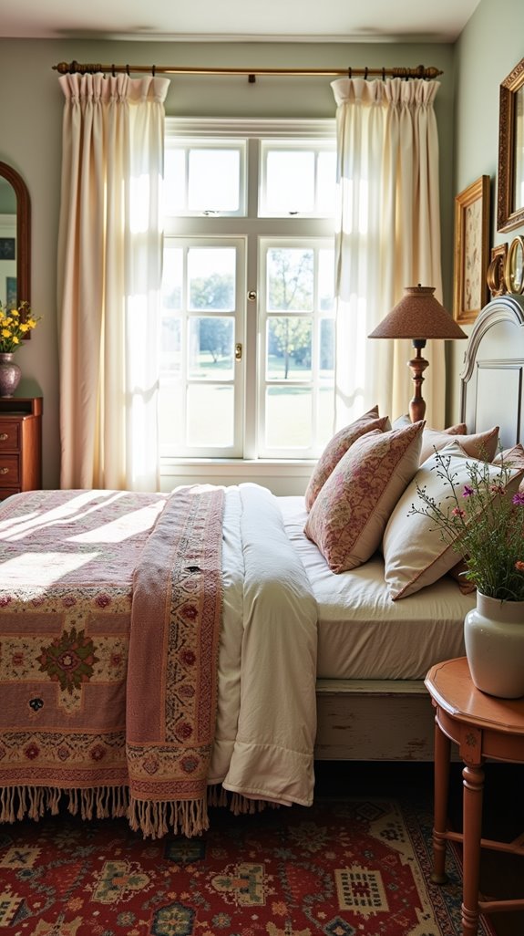 layered rugs for warmth