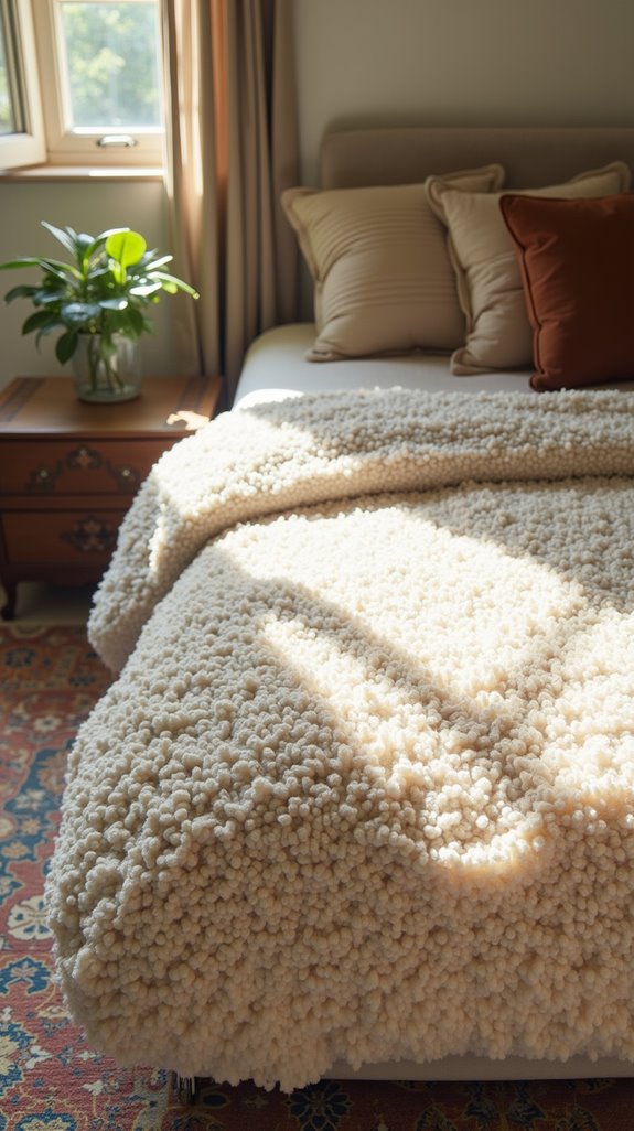 layering rugs for coziness