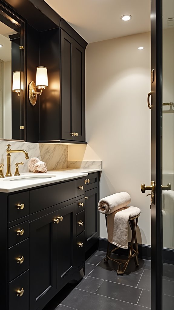 luxurious black and cream