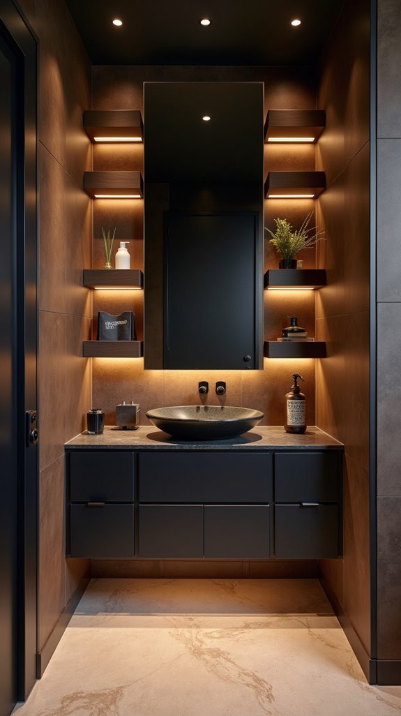 maximize bathroom storage stylishly