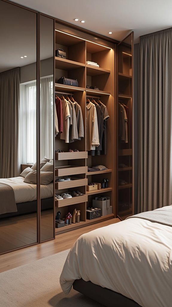 maximize wardrobe space efficiently