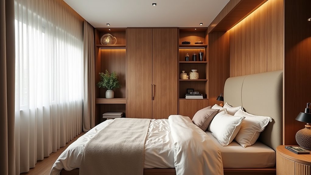 maximizing small bedroom storage