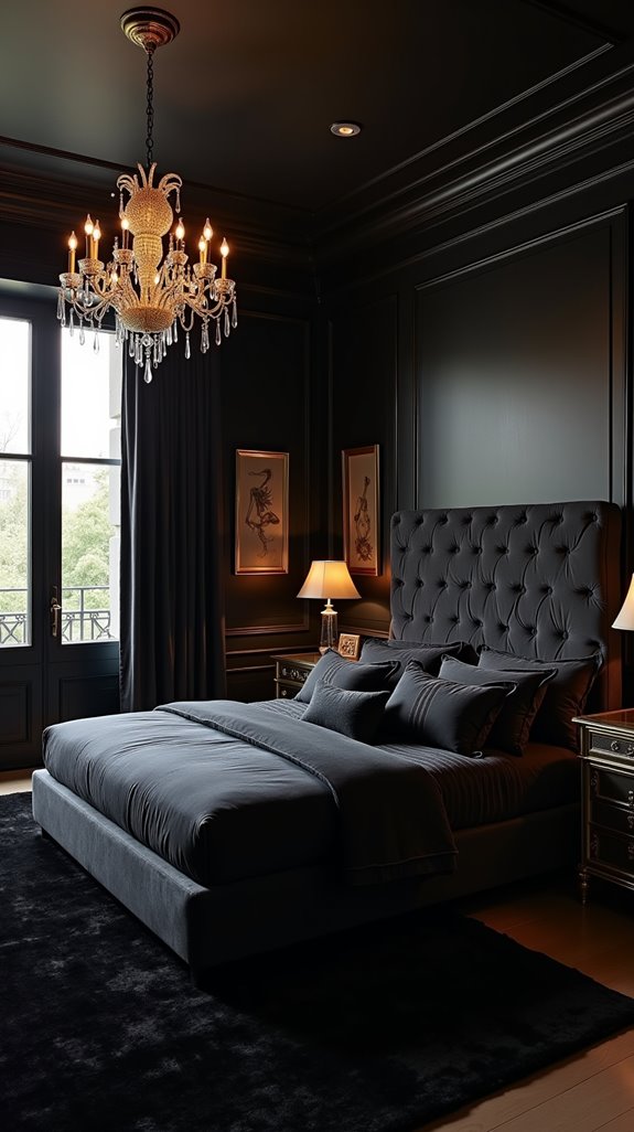 metallic accents enhance elegance
