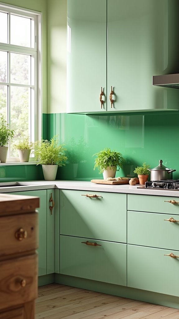 minty green backsplash options