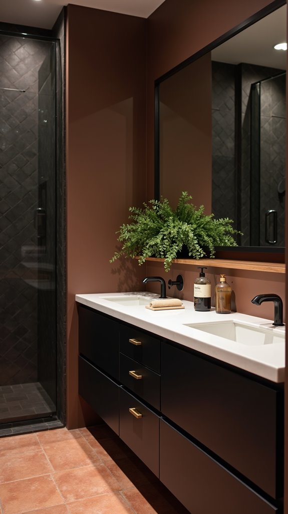 mixed metals bathroom design