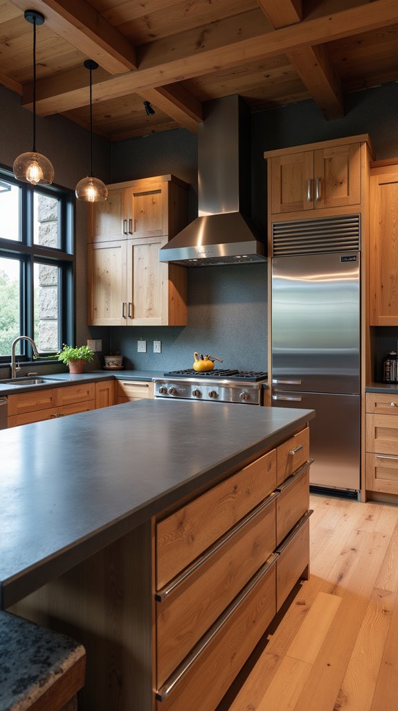 modern industrial kitchen blend