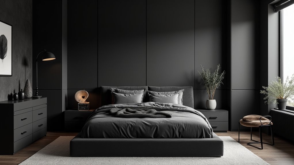 moody dark bedroom aesthetics