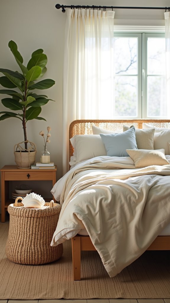 natural coastal bedroom elements