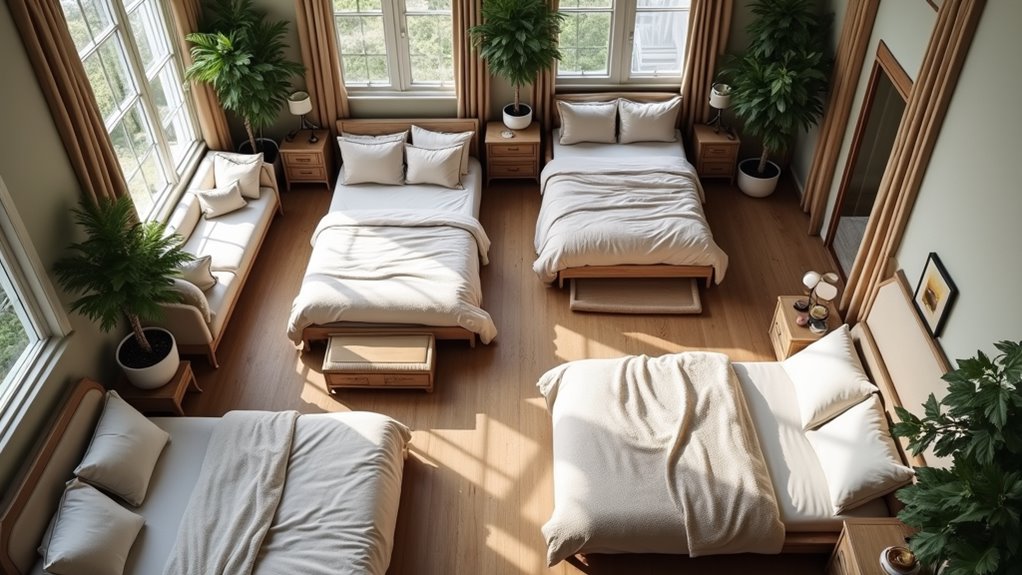 natural flowing bedroom designs