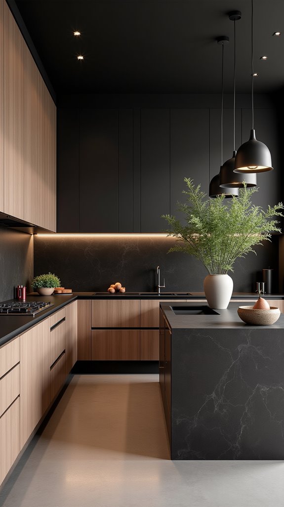 natural materials enhance kitchens