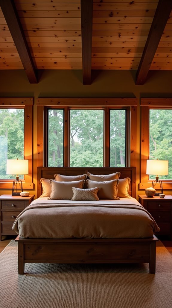 natural wood accents enhance warmth