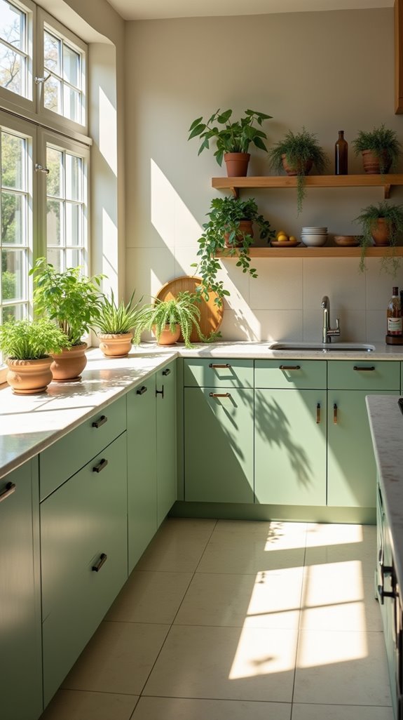 natural wood kitchen elements