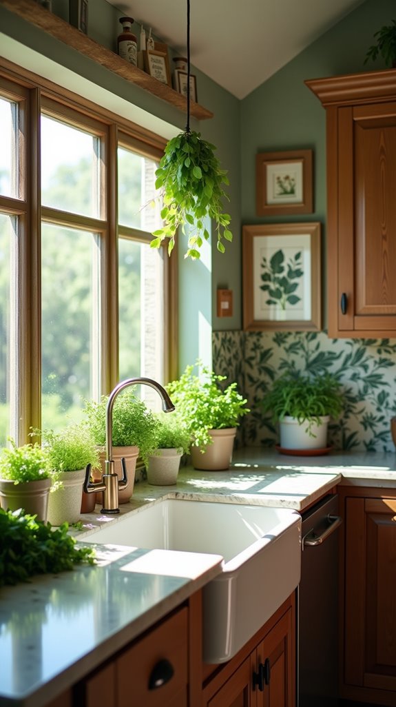nature inspired kitchen decor