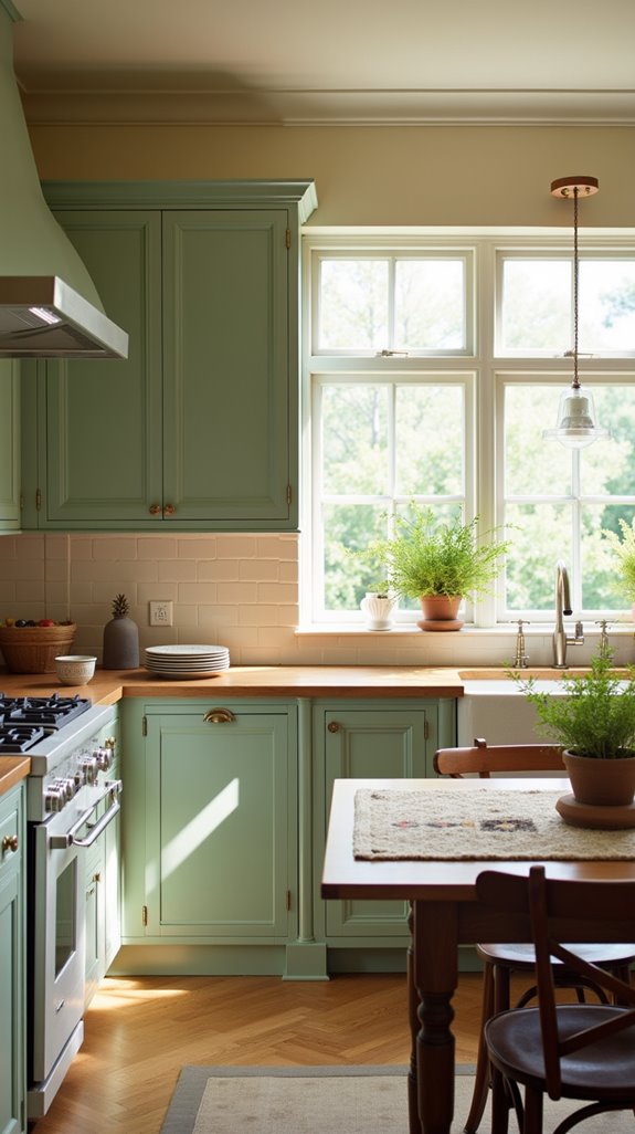 personalize your sage green kitchen