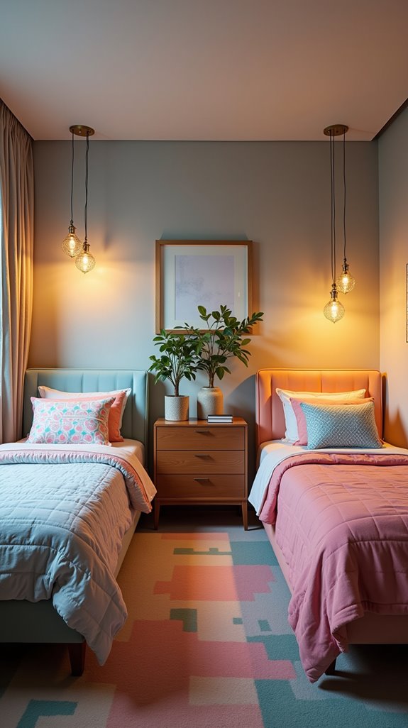 personalized vibrant bedroom lighting