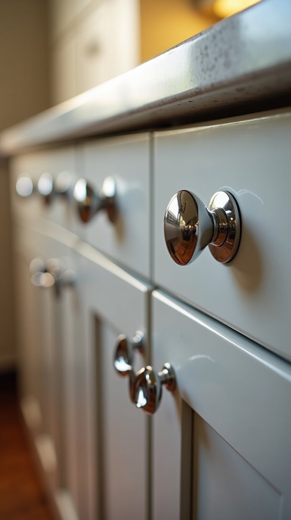 polished chrome enhances sophistication
