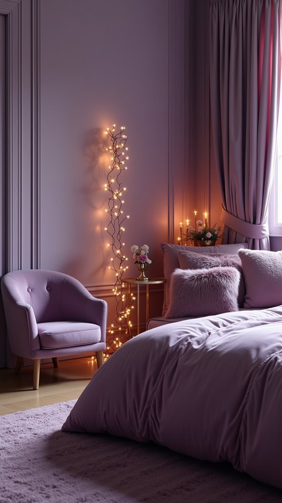 purple lighting for ambiance