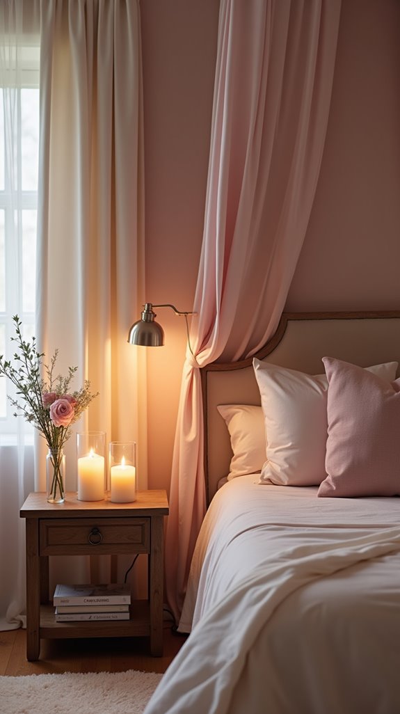romantic color palette selection