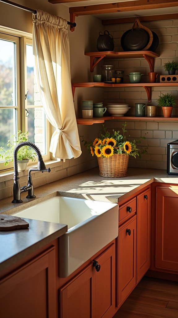 rust farmhouse color combinations