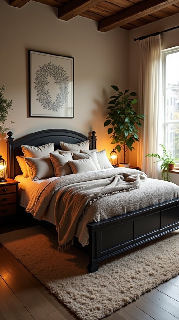 rustic charm bedroom decor
