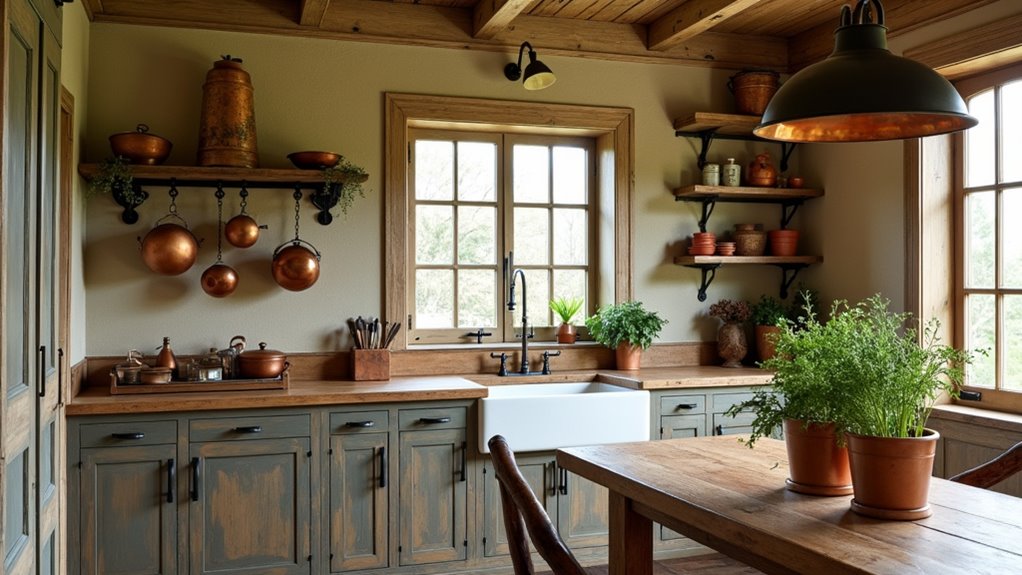 rustic copper kitchen designs