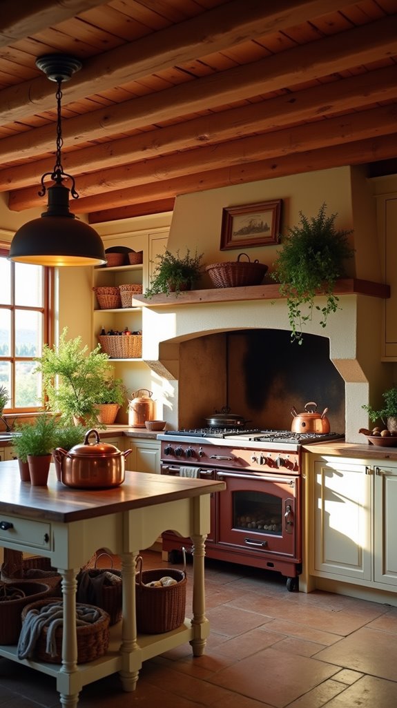 rustic lighting for warmth