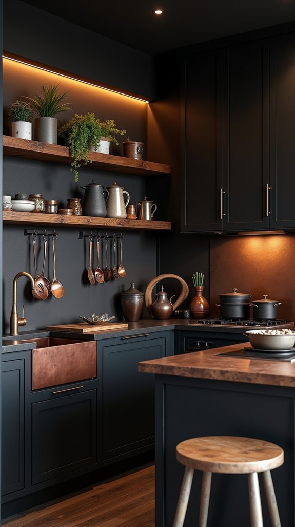 rustic warmth with modern accents