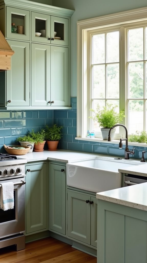 sage green rustic farmhouse decor