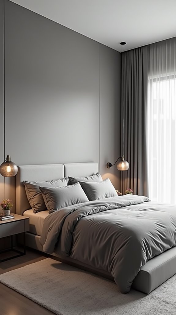serene gray bedroom ideas