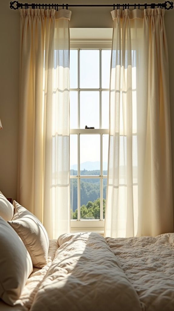 sheer fabrics create serenity