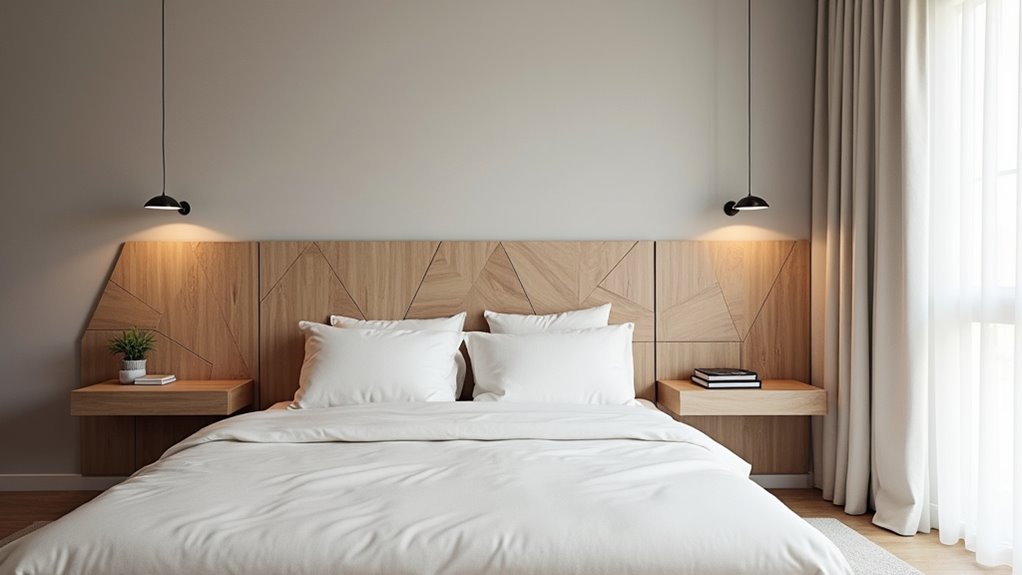 sleek bedroom headboard alternatives