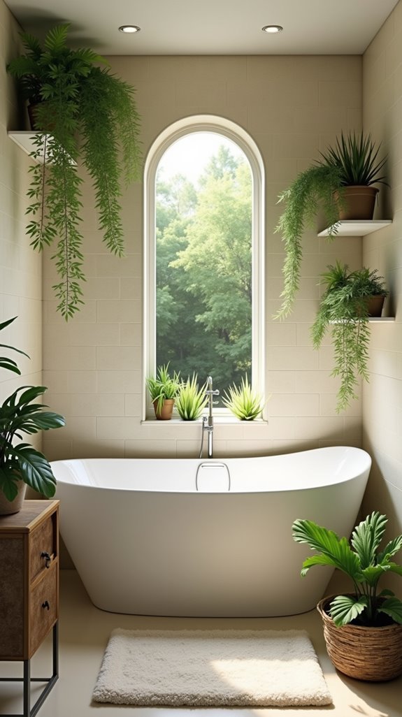 small bathroom plant ideas