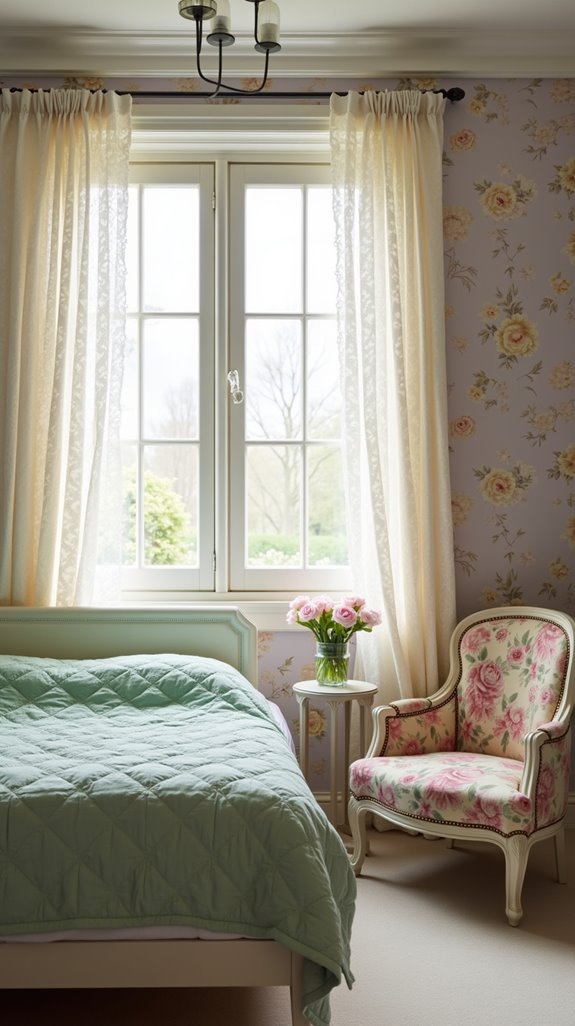 soft pastels vintage bedroom
