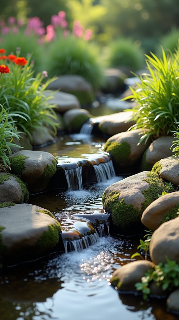 strategic serene waterfall placement