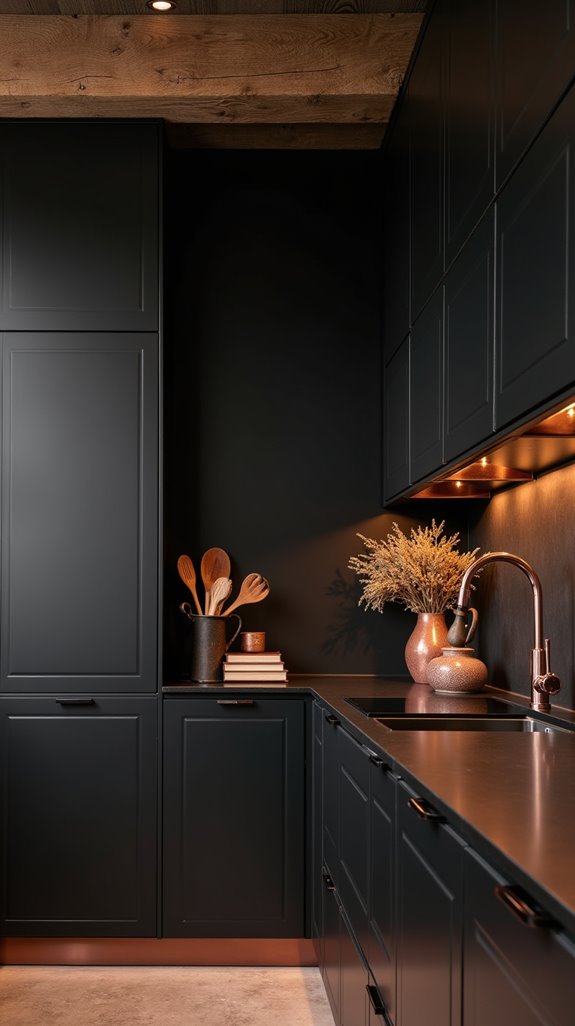 stylish black cabinets design
