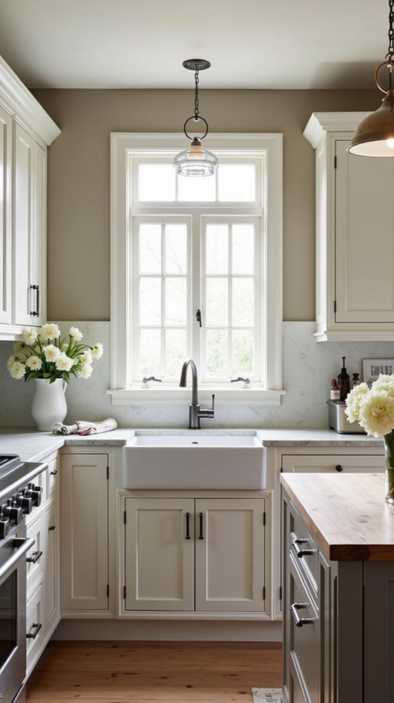 taupe and white elegance