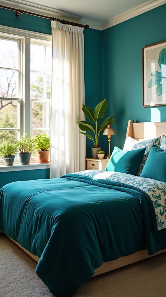 teal tones and natural light