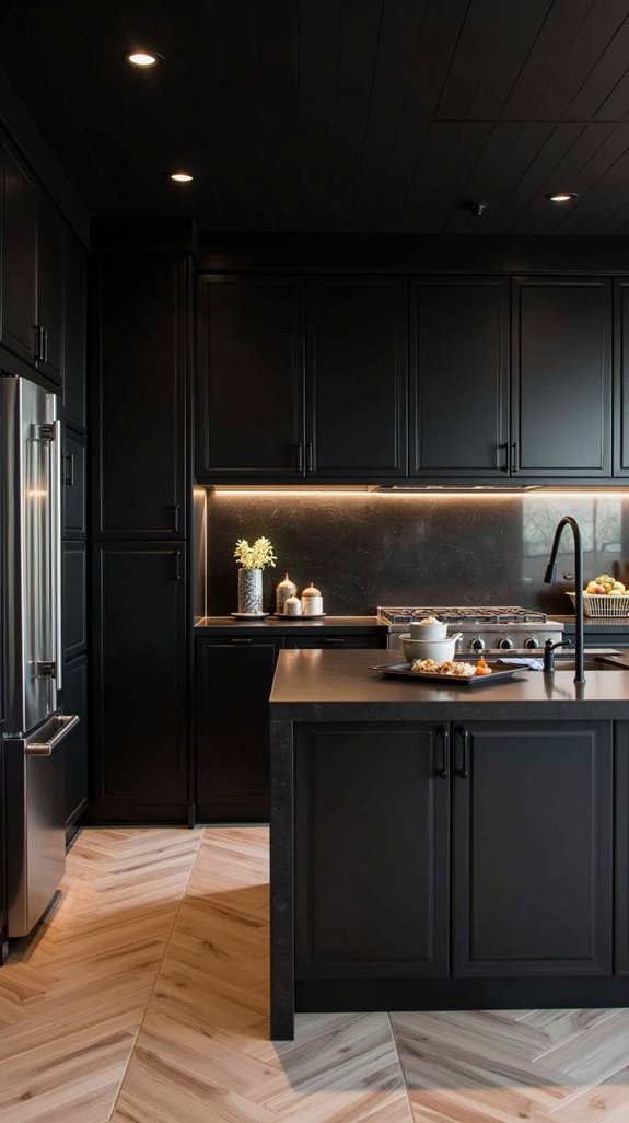 textured black wall options