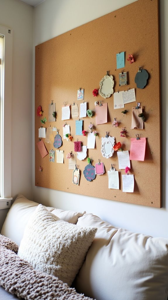 textured pinboards for personalization