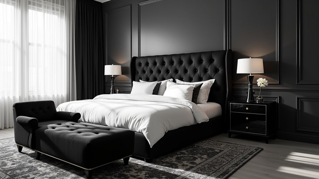 timeless black and white decor