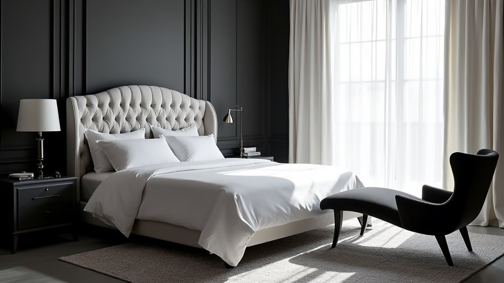 timeless black and white decor
