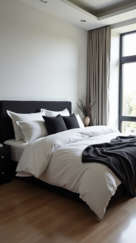 timeless monochrome bedding styles