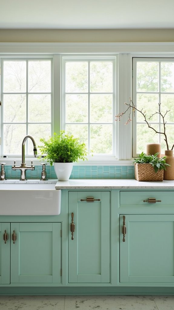 tranquil oasis with mint