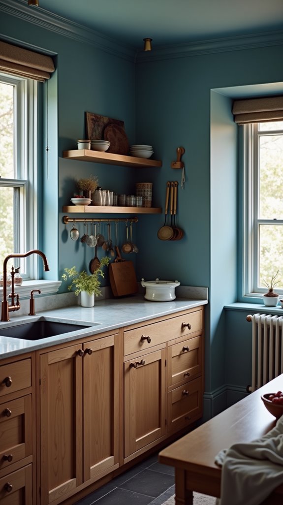 transform kitchen with blue