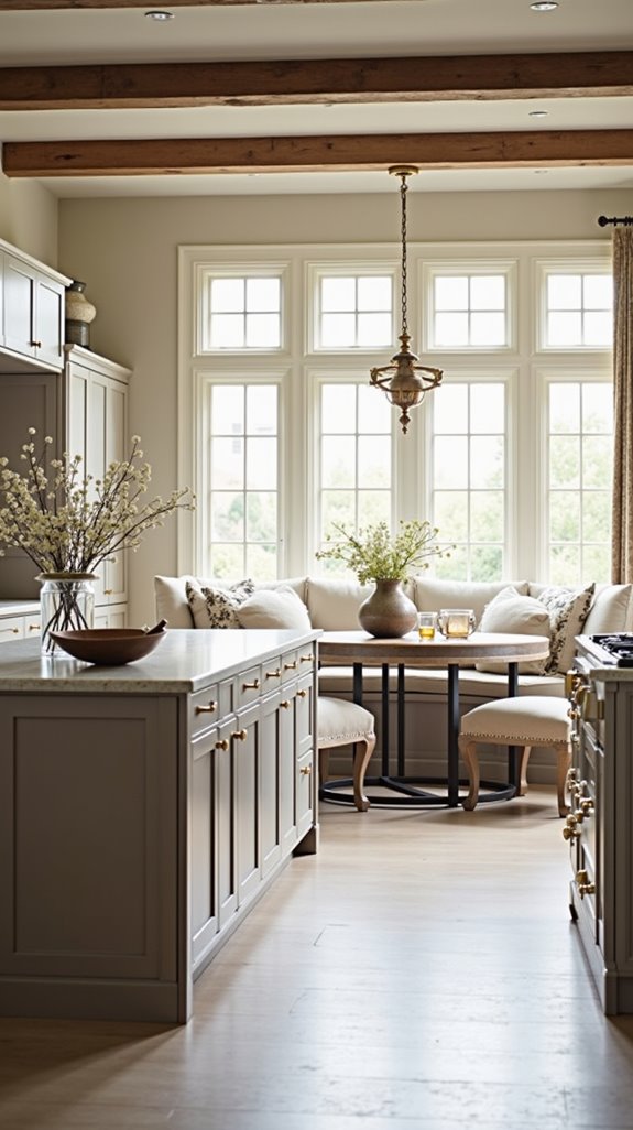 versatile taupe kitchen design