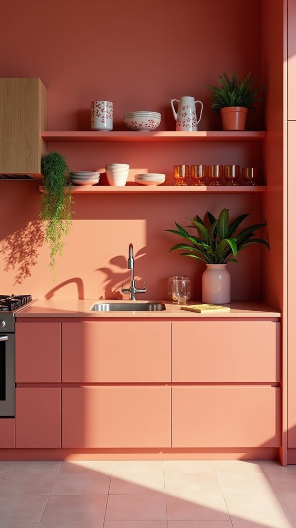 vibrant coral countertop options