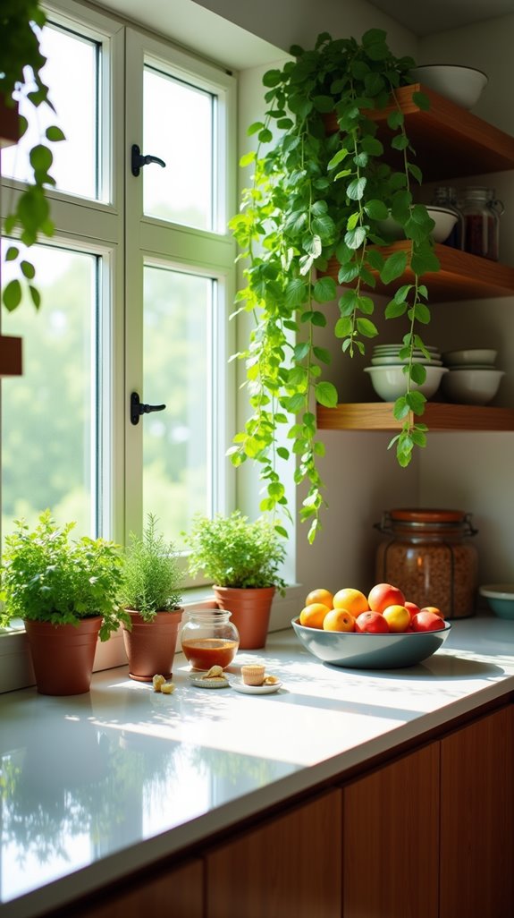 vibrant indoor kitchen plants